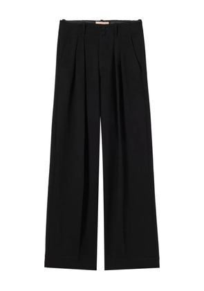 Plan C pleated buttoned trousers - Black