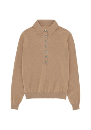 Fortela Amelia button polo top - Neutrals