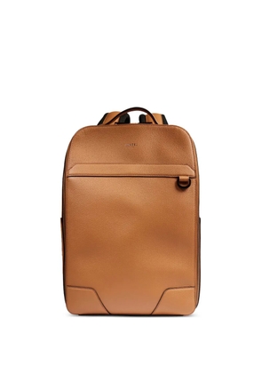 Lancel leather top-handle backpack - Brown
