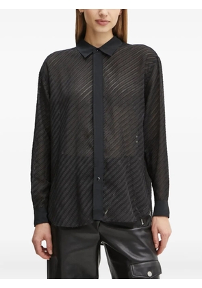 G-Star RAW striped collared shirt - Black