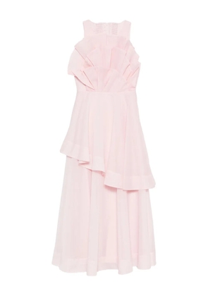 Aje Selestia ruffled layered midi dress - Pink