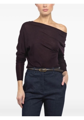 A.L.C. draped long-sleeve top - Purple