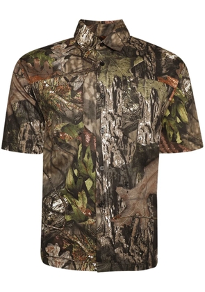 Local Authority LA Slash camouflage-pattern shirt - Green