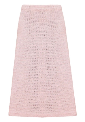 A.M.G. linen knitted skirt - Pink