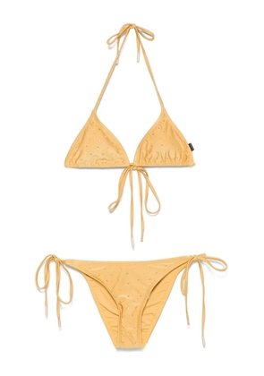 Goldbergh crystal-embellished bikini set - Yellow