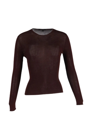 Gucci Pre-Owned knitted crewneck long sleeve top - Brown