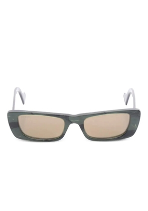 Gucci Pre-Owned 2020s rectangle-frame sunglasses - Green