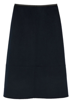 Yves Salomon double-sided midi skirt - Blue