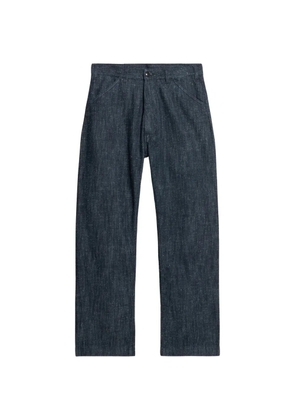 Fortela Russell oblique-pocket straight-leg jeans - Blue