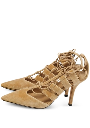 Burberry Pre-Owned Bethany velvet pump - Brown