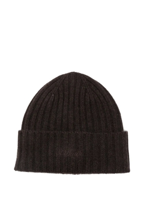 MC2 Saint Barth embroidered beanie hat - Brown