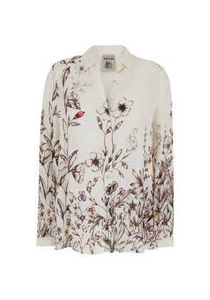 Semicouture floral-print buttoned shirt - White