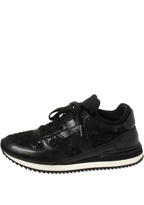 Dolce & Gabbana Pre-Owned lace-panel leather sneakers - Black