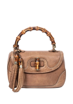Gucci Pre-Owned Bamboo tassel-detail tote bag - Neutrals