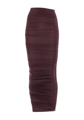 Wolford ruched midi skirt - Purple