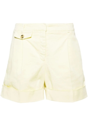 BOSS pleated twill shorts - Yellow