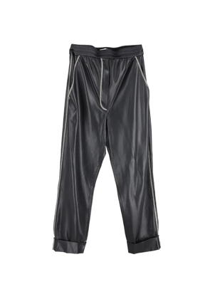Nanushka elastic-waist stitching trousers - Black