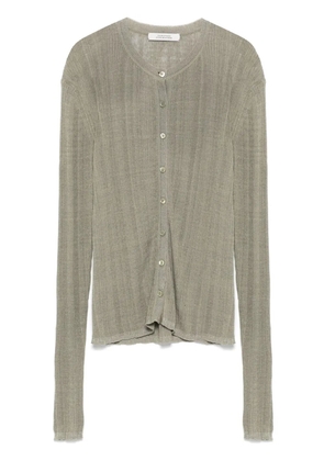 Dorothee Schumacher crew-neck cardigan - Green
