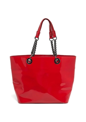 DKNY chain leather tote bag - Red