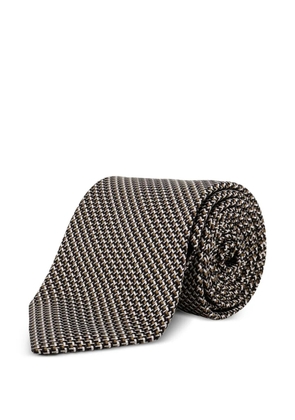 TOM FORD patterned tie - Brown