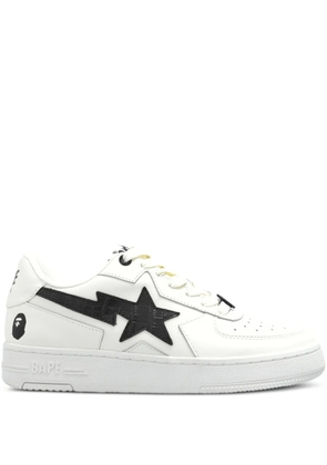 A BATHING APE® leather sneakers - White
