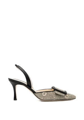 Manolo Blahnik 70mm Mayslibi pumps - Black