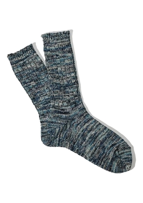 Anonymous Ism 5Color Mix Crew socks - Blue