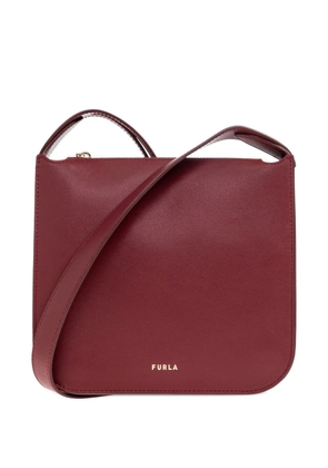 Furla small Ava logo-lettering shoulder bag - Red