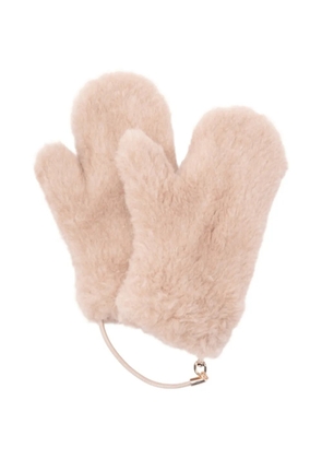 Max Mara strap-detail gloves - Neutrals