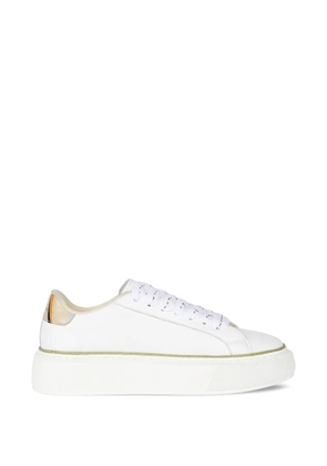 Paul Smith platform striped sneakers - White