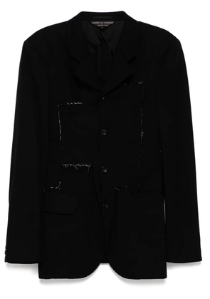 Comme Des Garçons distressed detail blazer - Black