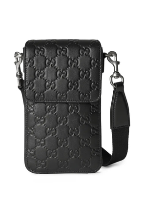 Gucci GG-embossed phone bag - Black