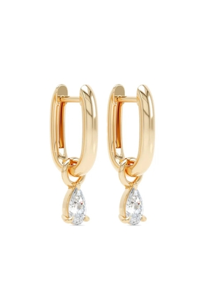 LOEV 14kt recycled yellow gold Allday hoop diamond earrings