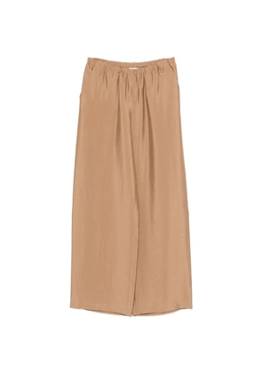 Alysi elasticated palazzo pants - Brown