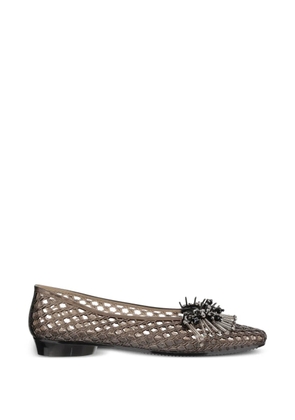 HEAVENLY JELLY bead-embellished ballerina flats - Black