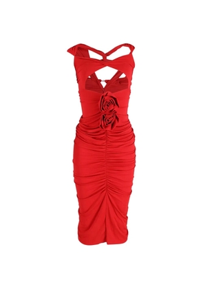 Magda Butrym gathered cut-out midi dress