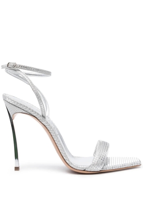 Casadei Superblade Diadema 100mm sandals - Silver