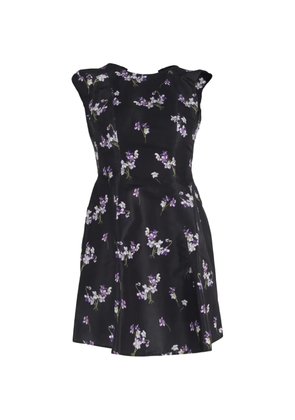 Red Valentino Vintage A-line floral-print mini dress - Black