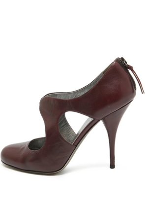 Miu Miu Pre-Owned 110mm leather heeled pumps - Purple