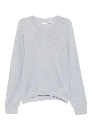 OUR LEGACY V-neck long-sleeved sweater - Blue