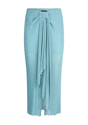 LIU JO knitted midi skirt - Blue
