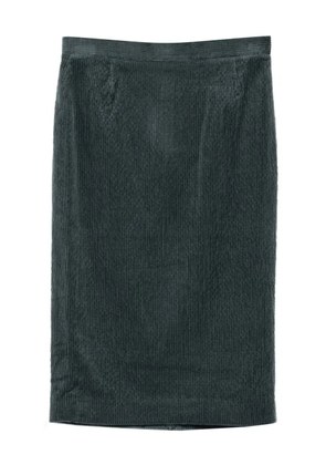 Massimo Alba corduroy midi skirt - Blue