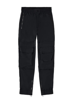 Diesel elasticated-waistband cargo-pocket trousers - Black