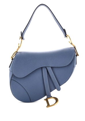 Christian Dior Pre-Owned Saddle Handbag Leather Medium shoulder bag - Blue