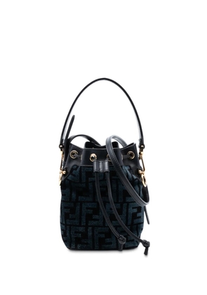Fendi Pre-Owned 2010-2025 Mini Zucca Tapestry Mon Tresor Bucket Bag satchel - Black