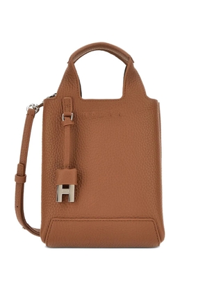 Hogan mini logo charm bag - Brown