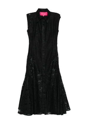 MIAU by Clara Rotescu laced midi dress - Black