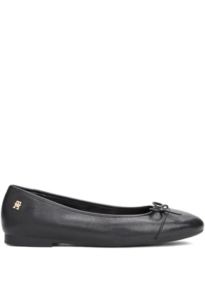 Tommy Hilfiger bow detail ballet flats - Black