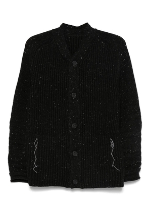 Layer Zero button-fastening ribbed cardigan - Black