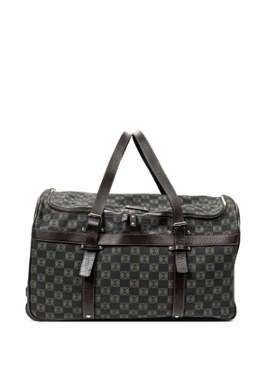 Loewe Pre-Owned Anagram-print duffel bag - Black